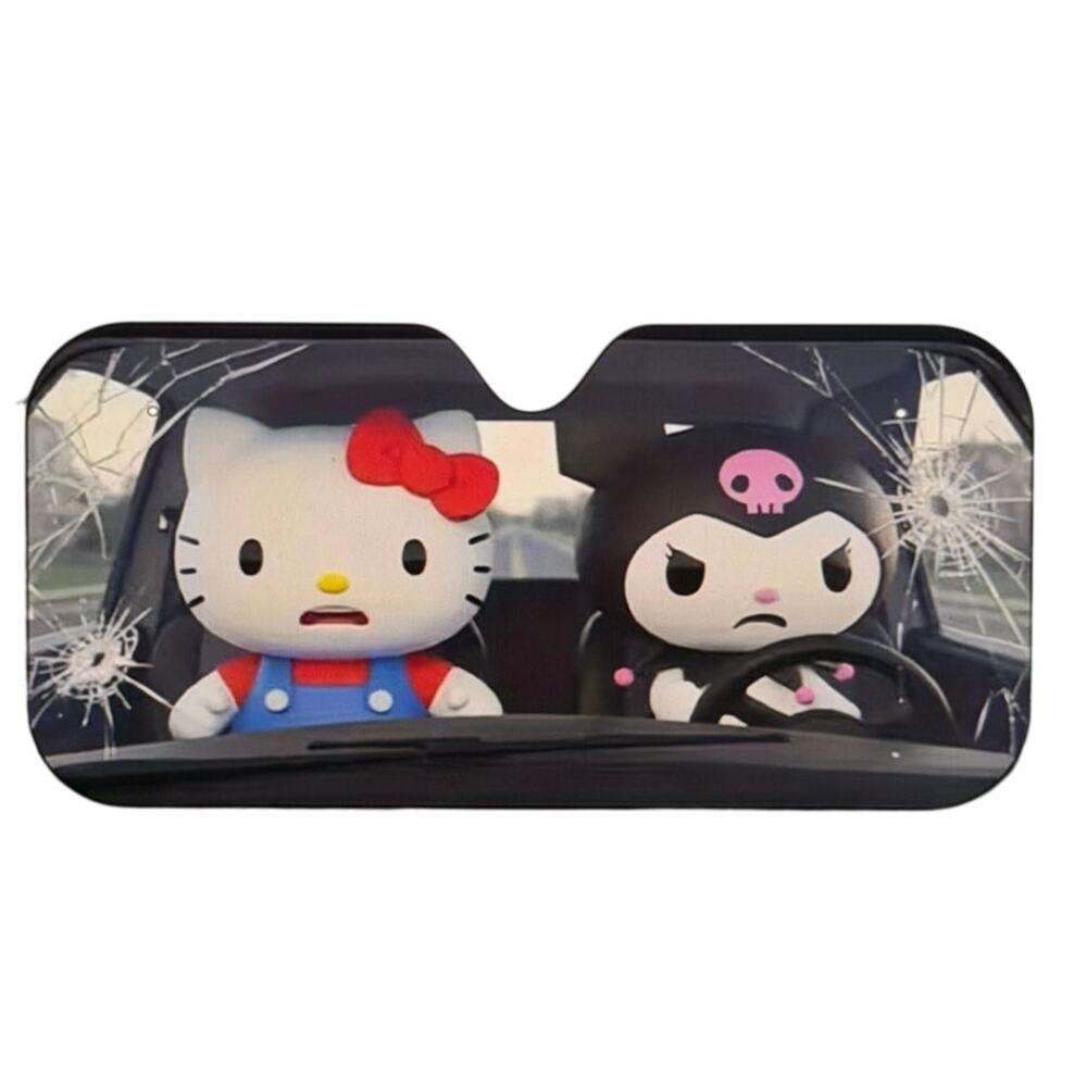 Hello Kitty Kuromi Kawaii Vehicle Car Visor Car Shade Auto Windshield Cooler